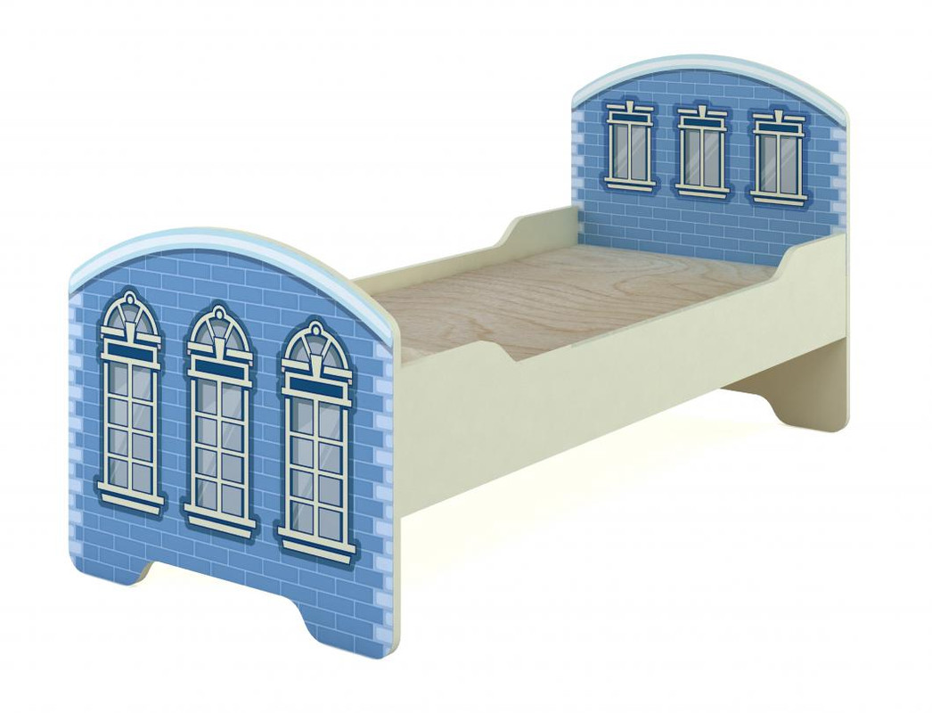 Ліжко дитяче АНШАР ГРУП "Старе місто" з фотодруком (17601_Кр +ФЦ Бл)